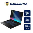 16位：ゲーミングノートPC 新品 パソコン GALLERIA ガレリア UL7C-AA2 US Core i7-12700H 16GBメモリ 500GB SSD 15.6フルHD Windows 11 Home 12900-3355