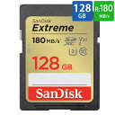 26位：SDカード SD 128GB SDXC SanDisk サンディスク Extreme Class10 UHS-I U3 V30 4K R:180MB/s W:90MB/s 海外リテール SDSDXVA-128G-GNCIN ◆メ