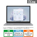 20位：Microsoft（マイクロソフト） Surface Laptop 5　15型 RBY-00020 i7/ 8GB/256GB　プラチナ（メタル）