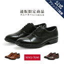3位：texcy luxe(テクシーリュクス) 内羽根式ストレートチップ 就活 セレモニー ラウンドトゥ 3E相当 革靴 ビジネスシューズ men’s 黒 24.5-28.0 TU-7774S