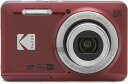 15位：デジカメ Kodak コンパクト デジタルカメラ 簡単 高画質 コダック デジカメ PIXPRO FZ55-RD レッド 1600万画素 光学5倍ズーム