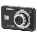 21位：KODAK (コダック) PIXPRO 使いやすい ズーム FZ55-BK 16MP デジタルカメラ 光学5倍ズーム 広角 28mm 2.7インチ液晶画面 (ブラック)
