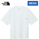 23位：ザ・ノース・フェイス ノースフェイス メンズ 半袖Tシャツ ショートスリーブエアリーポケットティー S/S Airy Pocket Tee ホワイト NT12447 W