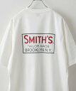 19位：【SALE／10%OFF】coen SMITH’S(スミス)別注ロゴプリントポケットTシャツ コーエン トップス カットソー・Tシャツ ホワイト ブラック グリーン