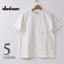 32位：【Jackman】ジャックマンDotsume Pocket T-Shirt (JM5445) ドツメポケットTシャツ全5色