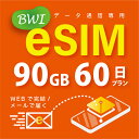 65位：【eSIM版！荷物のお届けなし！メールにて送信】日本 国内専用 eSIM 90GB/60日 プリペイド e-SIM データ通信専用 docomo MVNO 回線 4G/LTE対応 長期利用 日本esim 【eSIM対応機種専用】