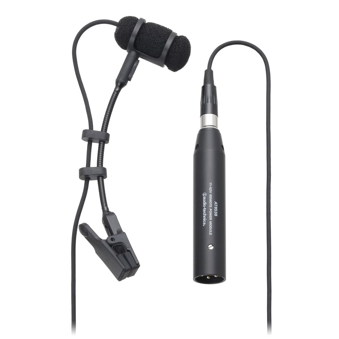 オーディオテクニカ PRO35 コンデンサーマイク XLR 金管楽器用/サックス/トランペット/楽器用マイクホルダー付属/バックエレクトレット/単一指向性 / 145dBの高耐入力 / ローカットスイッチ/ウインドスクリーン付属/ファントム電源対応 / 【国内正規品】 ブラック