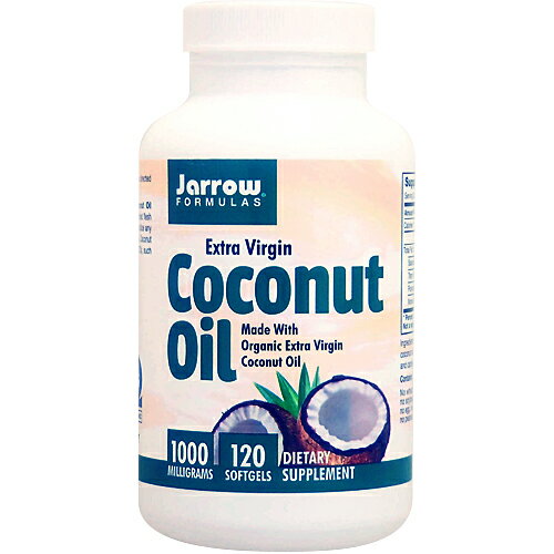エキストラバージン ココナッツオイル（MCTオイル含有） 1000mg 120粒 ダイエット・健康 ダイエット Jarrow Formulas ジャローフォーミュラ サプリンクス MCTオイルダイエット Extra Virgin Coconut Oil