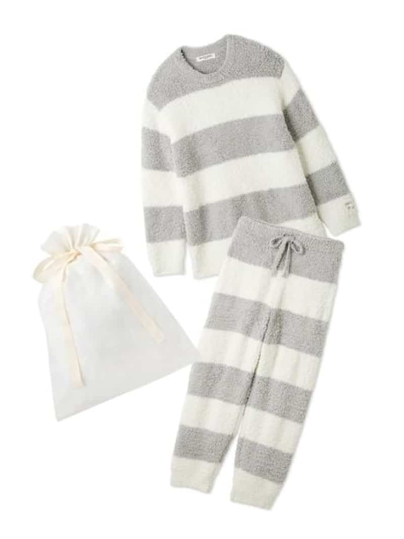 【ラッピング済み】【HOMME】ジェラート2ボーダープルオーバー&ロングパンツセット gelato pique ジェラートピケ パンツ その他のパンツ グレー ネイビー【送料無料】[Rakuten Fashion]