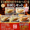 (27%OFF 送料無料) お試しセット (5種類50個) 10人前 本格生餃子 セット 詰め合わせ